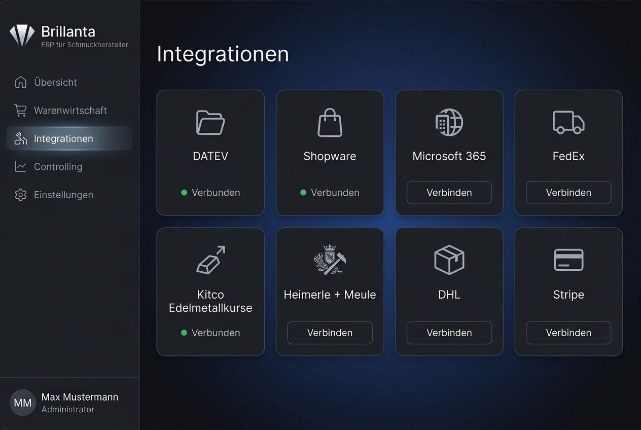 Integrationen — Brillanta Software