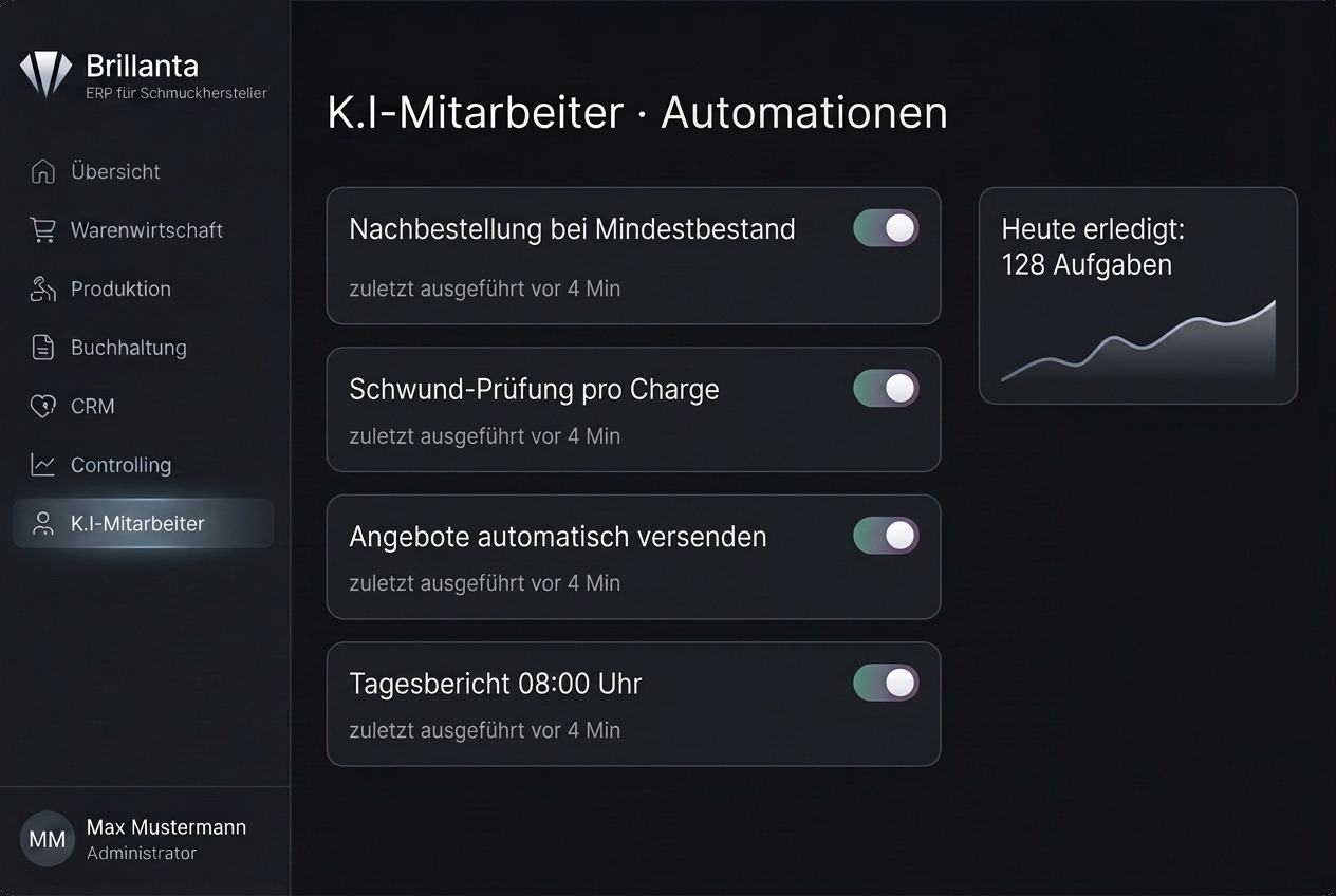 K.I-Mitarbeiter — Brillanta Software