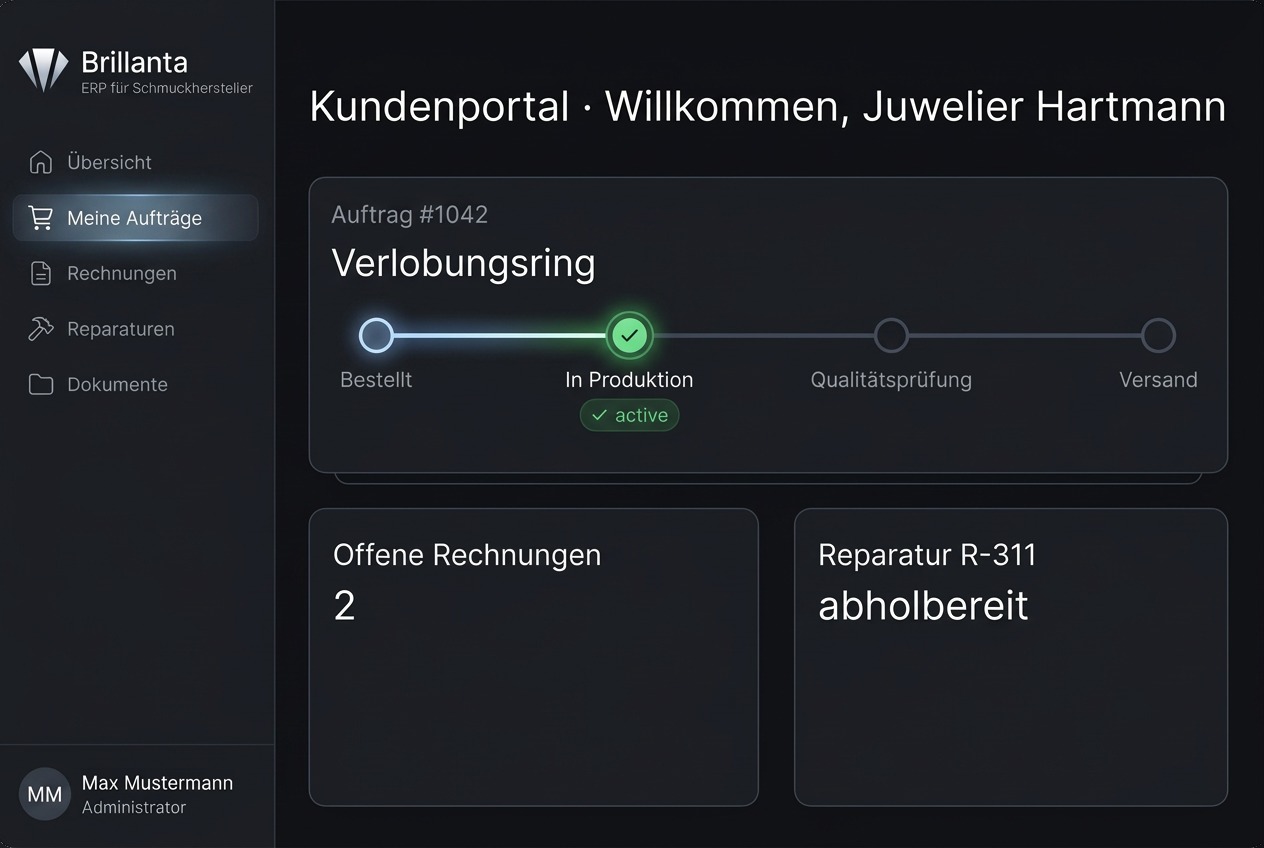 Kundenportal — Brillanta Software